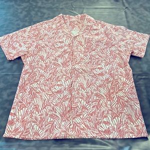 Men’s Tropical Button Up Shirt Size XL